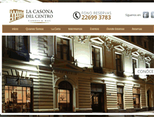 Tablet Screenshot of lacasonadelcentro.cl